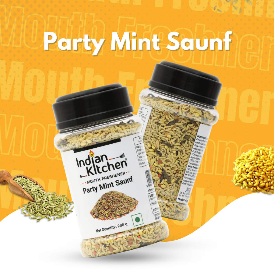 Indian Kitchen Party Mint Saunf 200g Indian Kitchen Party Mint Saunf 200g